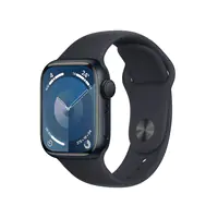 Apple Watch Series 9 (GPS + Cellular) - 41 mm - Midnight Aluminium - intelligente Uhr mit Sportband - Flouroelastomer - Midnight - Bandgröße: M/L - 64 GB - Wi-Fi, Bluetooth, UWB, LTE - 4G - 32.1 g