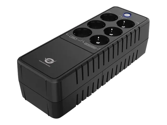 Conceptronic Zeus 05E - USV - Wechselstrom 220-240 V - 360 Watt - 650 VA - 5 Ah - Ausgangsanschlüsse: 6