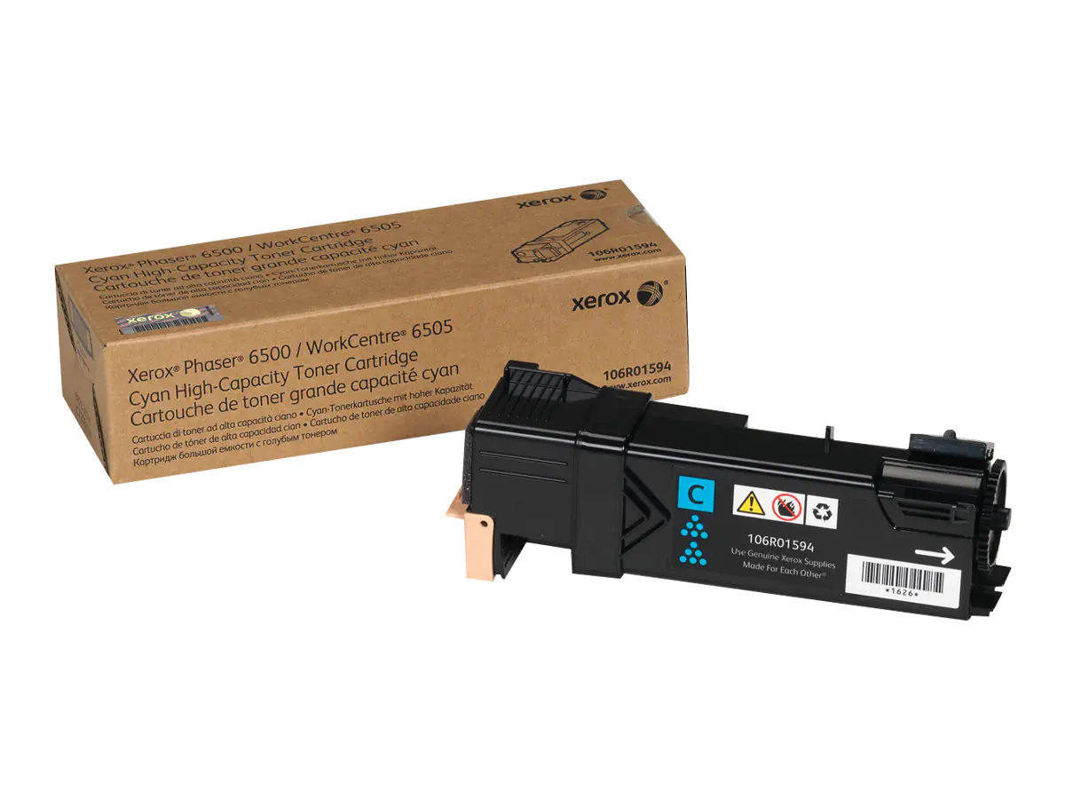 Xerox Phaser 6500 - Mit hoher Kapazität - Cyan - Original - Tonerpatrone - für Phaser 6500; WorkCentre 6505