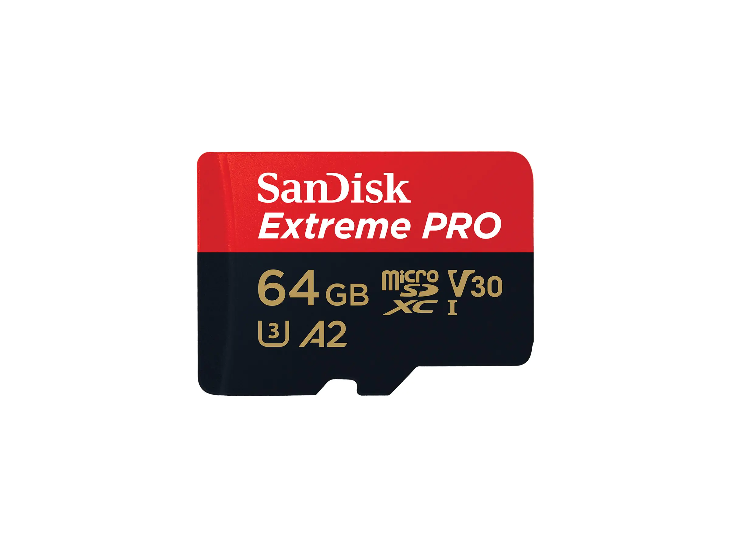 SanDisk Extreme Pro - Flash-Speicherkarte (microSDXC-an-SD-Adapter inbegriffen) SDSQXCU-064G-GN6MA
