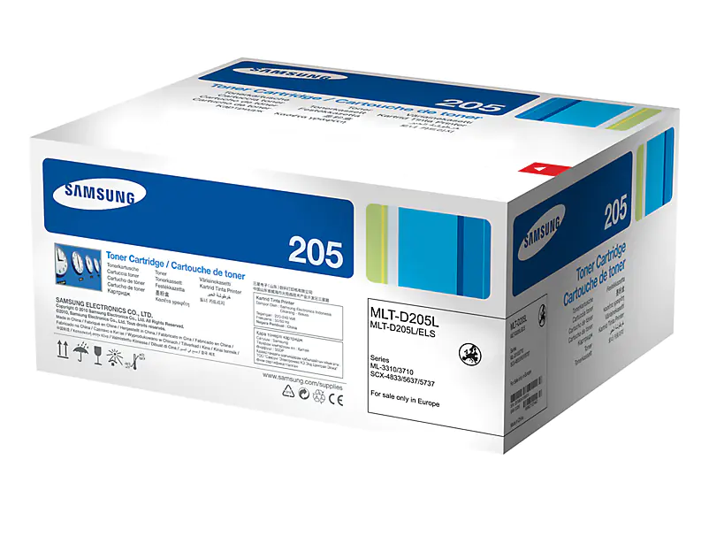 Samsung MLT-D205L - Mit hoher Kapazität - Schwarz - Original - Tonerpatrone - für ML-3310, 3312, 3710, 3712; SCX-4833, 4835, 5637, 5639, 5737, 5739