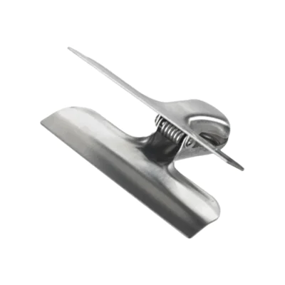 Maximex Verschlussclip 7,6 x 6,3 cm (B x L) Edelstahl silber 10 St./Pack, Maximex Verschlussclip 7,6 x 6,3 cm (B x L) Edelstahl silber 10 St./Pack,