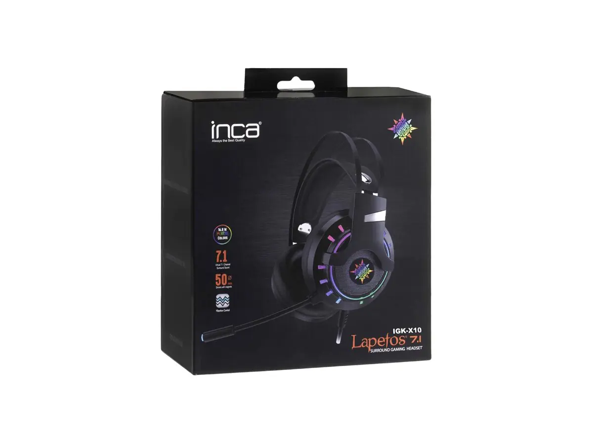 INCA IGK-X10 - Headset - 7.1-Kanal - ohrumschließend