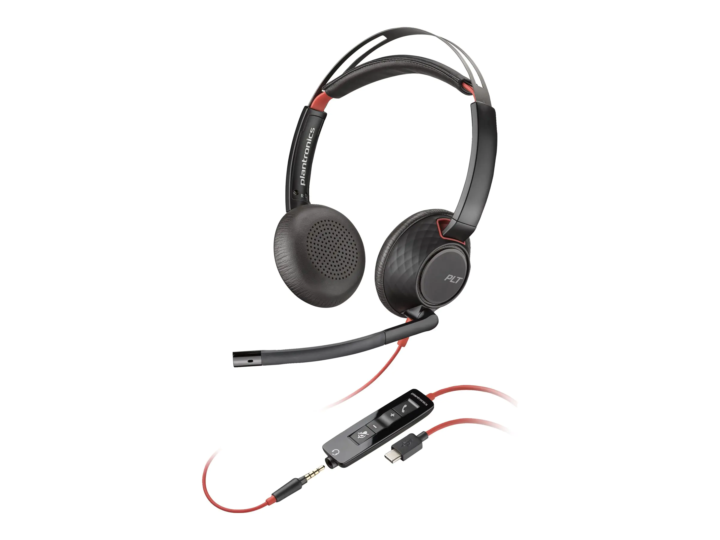 Poly Blackwire 5220 - Headset - On-Ear - kabelgebunden - USB-C, 3,5 mm Stecker - Schwarz - Zertifiziert für Skype für Unternehmen, Cisco Jabber Certified, Avaya Certified, Zertifiziert für Microsoft Teams, Zoom Certified, UC-zertifiziert, Works With Chrom Poly Blackwire 5220 - Headset - On-Ear - kabelgebunden - USB-C, 3,5 mm Stecker - Schwarz - Zertifiziert für Skype für Unternehmen, Cisco Jabber Certified, Avaya Certified, Zertifiziert für Microsoft Teams, Zoom Certified, UC-zertifiziert, Works With Chrom