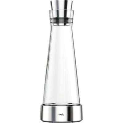 EMSA Karaffe FLOW SLIM 1l Glas/Edelstahl transparent EMSA Karaffe FLOW SLIM 1l Glas/Edelstahl transparent