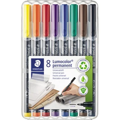 STAEDTLER Folienstift Lumocolor 318 WP8 0,6mm sort. 8 St./Pack. STAEDTLER Folienstift Lumocolor 318 WP8 0,6mm sort. 8 St./Pack.