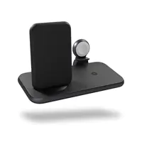 Zens Aluminium Series 4 in 1 - Kabelloses Ladegerät + AC-Netzteil - 45 Watt - Apple Fast Charge, FC (USB) - auf Kabel: USB-C - Schwarz