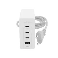 Zagg Accessories Wall Adapter USBC PD HUB 120W GAN White EU 2xUSBC+ 1xUSBA