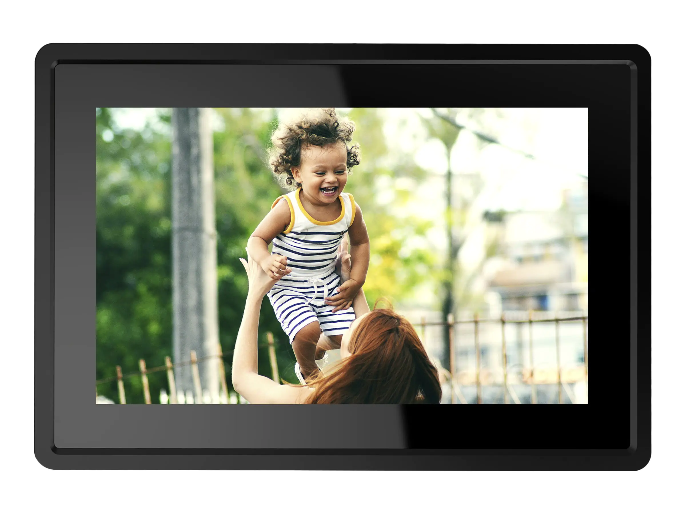 Inter Sales DENVER FRAMEO PFF-1021BLACK - Digitaler Fotorahmen - 16 GB - 26 cm (10.1")