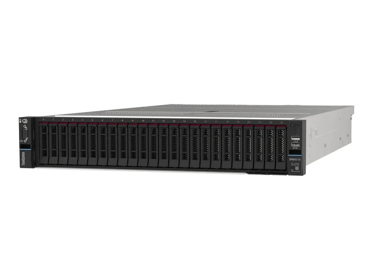 Lenovo ThinkSystem SR650 V3 7D76 - Server - Rack-Montage - 2U - zweiweg - 1 x Xeon Silver 4509