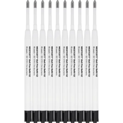 Westcott Großraummine 0,7mm XB schwarz ISO 12757-2 dokumentenecht 10 St./Pack. Westcott Großraummine 0,7mm XB schwarz ISO 12757-2 dokumentenecht 10 St./Pack.