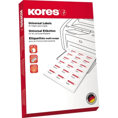 Kores Etikett L105148B 105x148,5mm blau 400 St./Pack. Kores Etikett L105148B 105x148,5mm blau 400 St./Pack.