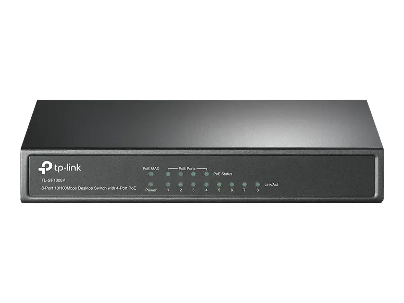 TP-LINK TL-SF1008P - V5 - Switch - unmanaged - 8 x 10/100 (4 PoE) TL-SF1008P V5.0