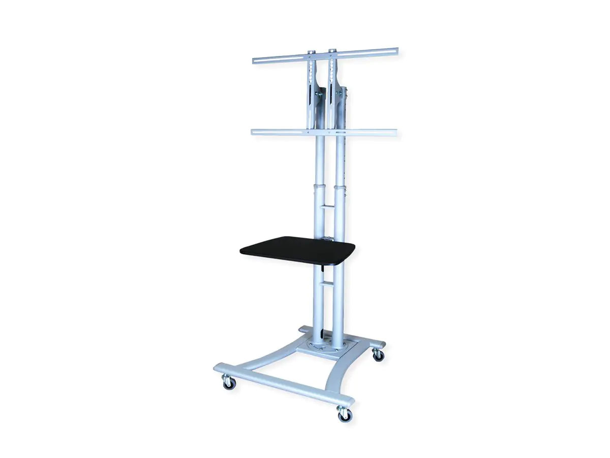 VALUE - Wagen - für Flachbildschirm / DVD-Player - Silber - Bildschirmgröße: 69-152 cm (27"-60")