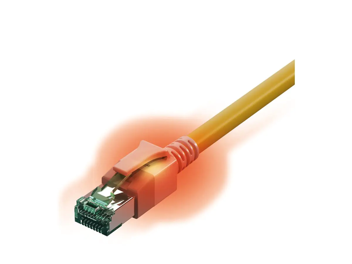 EasyLan ZVK CS1OYADAD0100 KupferPatchkabel Kat6A LED Kat 6a gesch.gelb 10 - Kabel - Netzwerk