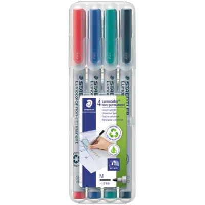STAEDTLER Folienstift Lumocolor 315 WP4 1mm sortiert 4 St./Pack. STAEDTLER Folienstift Lumocolor 315 WP4 1mm sortiert 4 St./Pack.