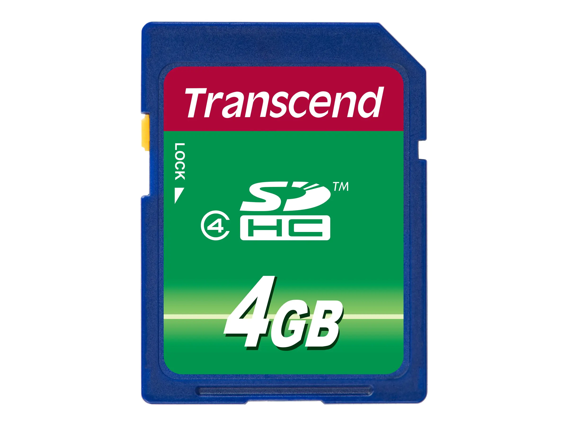 Transcend - Flash-Speicherkarte - 4 GB - Class 4 - SDHC Transcend - Flash-Speicherkarte - 4 GB - Class 4 - SDHC
