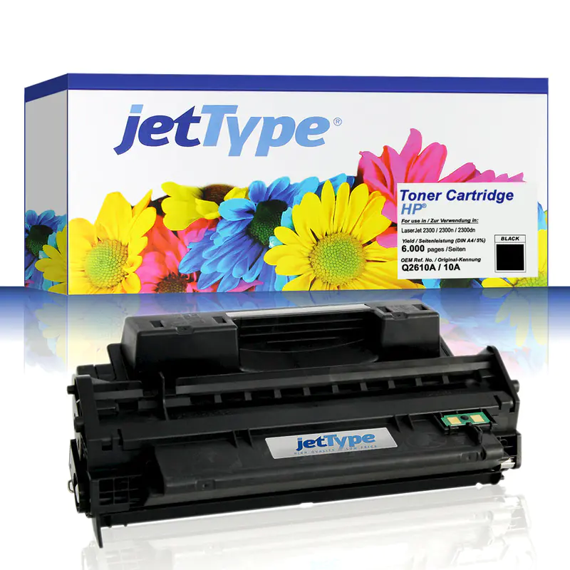 jetType Toner kompatibel zu HP Q2610A 10A schwarz 6.000 Seiten 1 Stück