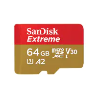 SanDisk 64 GB MicroSDXC Extreme R160/W60 card only - Extended Capacity SD (MicroSDHC)