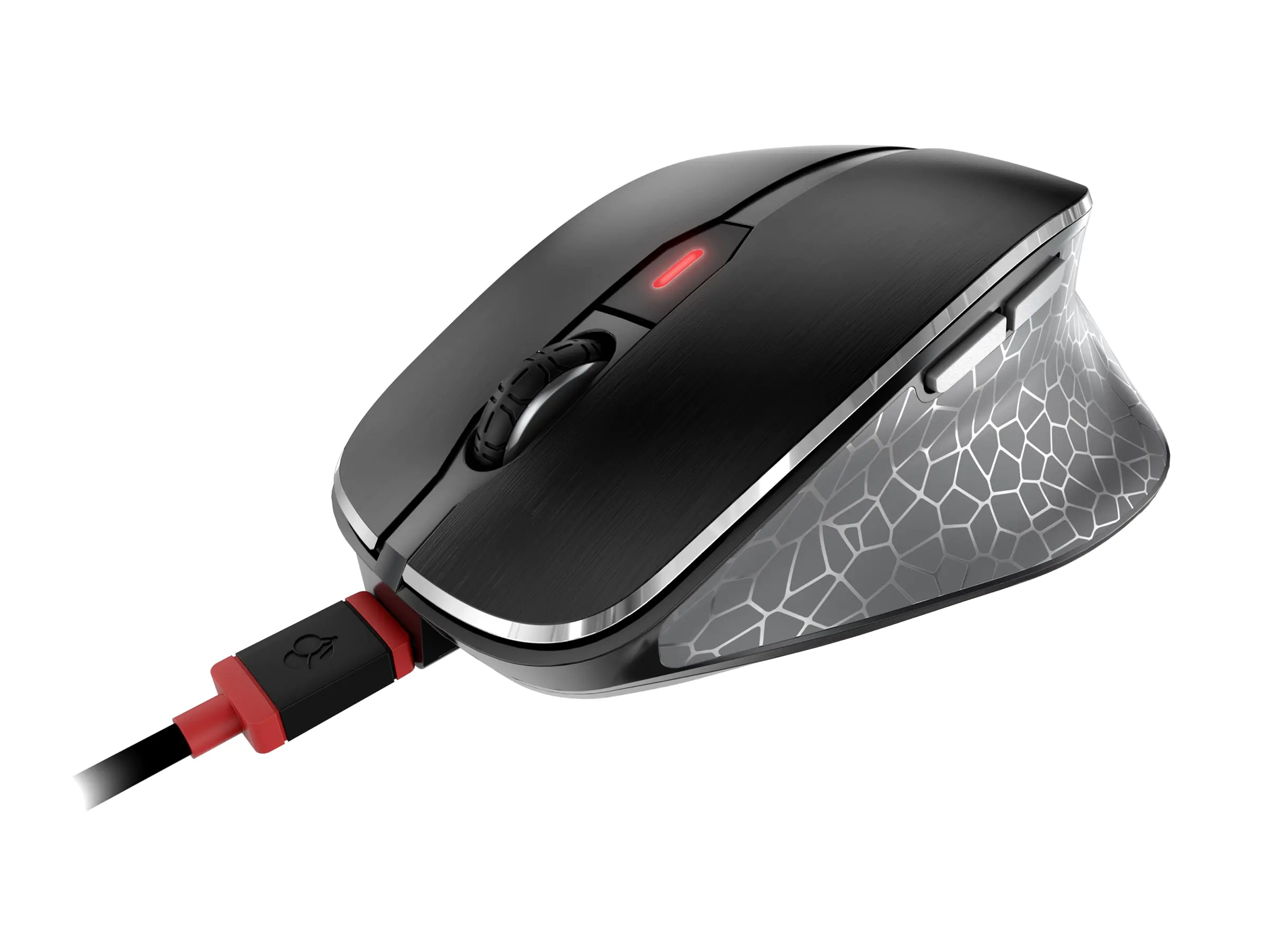 Cherry MW 8C ERGO - Maus - ergonomisch - optisch - 6 Tasten - kabellos - 2.4 GHz, Bluetooth 4.0 - kabelloser Empfänger (USB) JW-8600