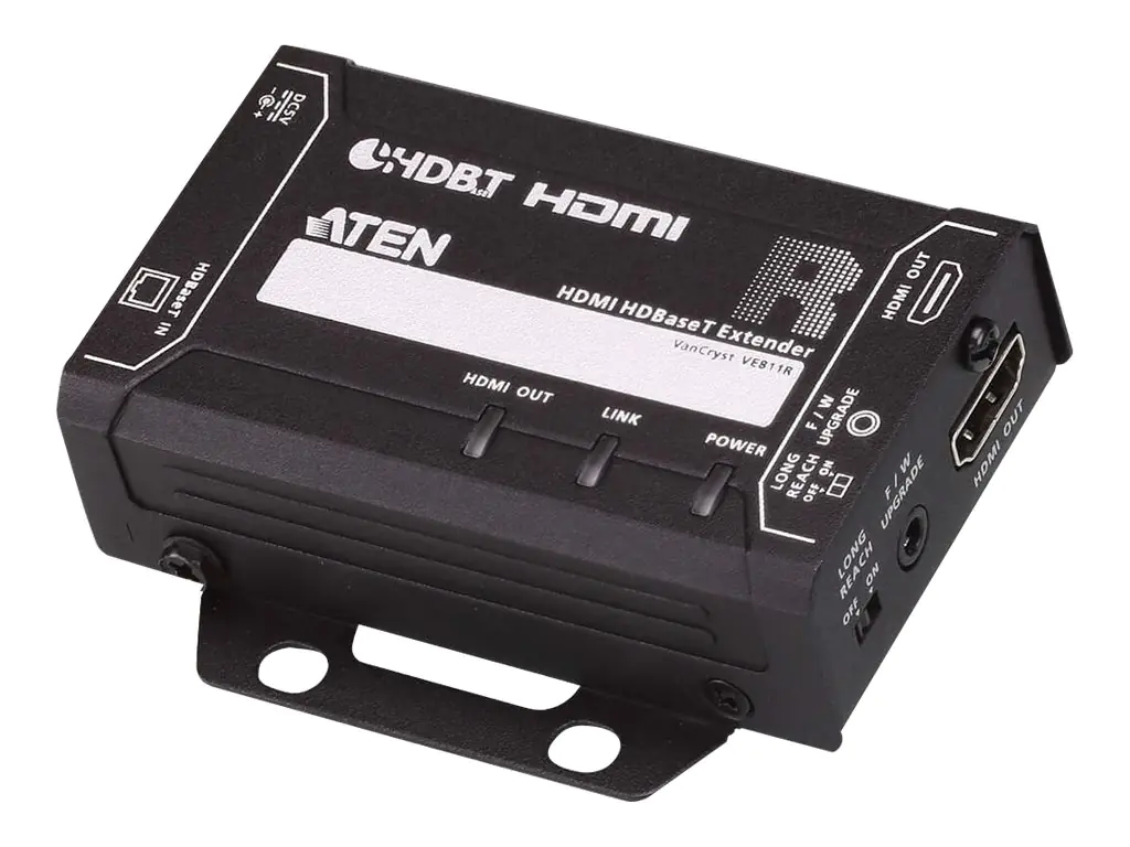 ATEN VE811 HDMI HDBaseT Extender - Sender und Empfänger - Erweiterung für Video/Audio - HDMI, HDBaseT - bis zu 100 m ATEN VE811 HDMI HDBaseT Extender - Sender und Empfänger - Erweiterung für Video/Audio - HDMI, HDBaseT - bis zu 100 m