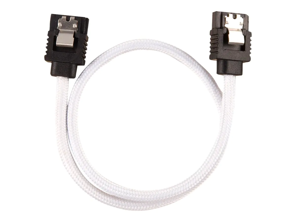 CORSAIR - SATA-Kabel - Serial ATA 150/300/600 - SATA (M) zu SATA (M) - 30 cm - weiß
