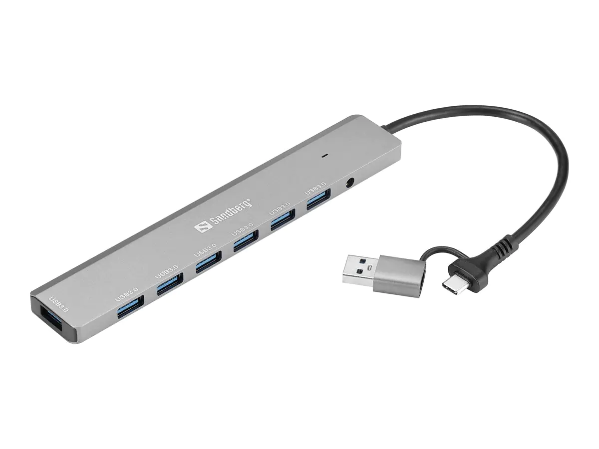 SANDBERG Hub - USB-C/A - 7 x SuperSpeed USB 136-66