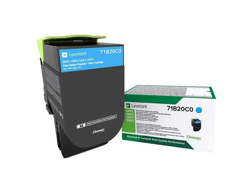 Lexmark X317 - Cyan - Original - Tonerpatrone LCCP, LRP - für Lexmark CS317dn, CS417dn, CS517de, CX317dn, CX417de Lexmark X317 - Cyan - Original - Tonerpatrone LCCP, LRP - für Lexmark CS317dn, CS417dn, CS517de, CX317dn, CX417de