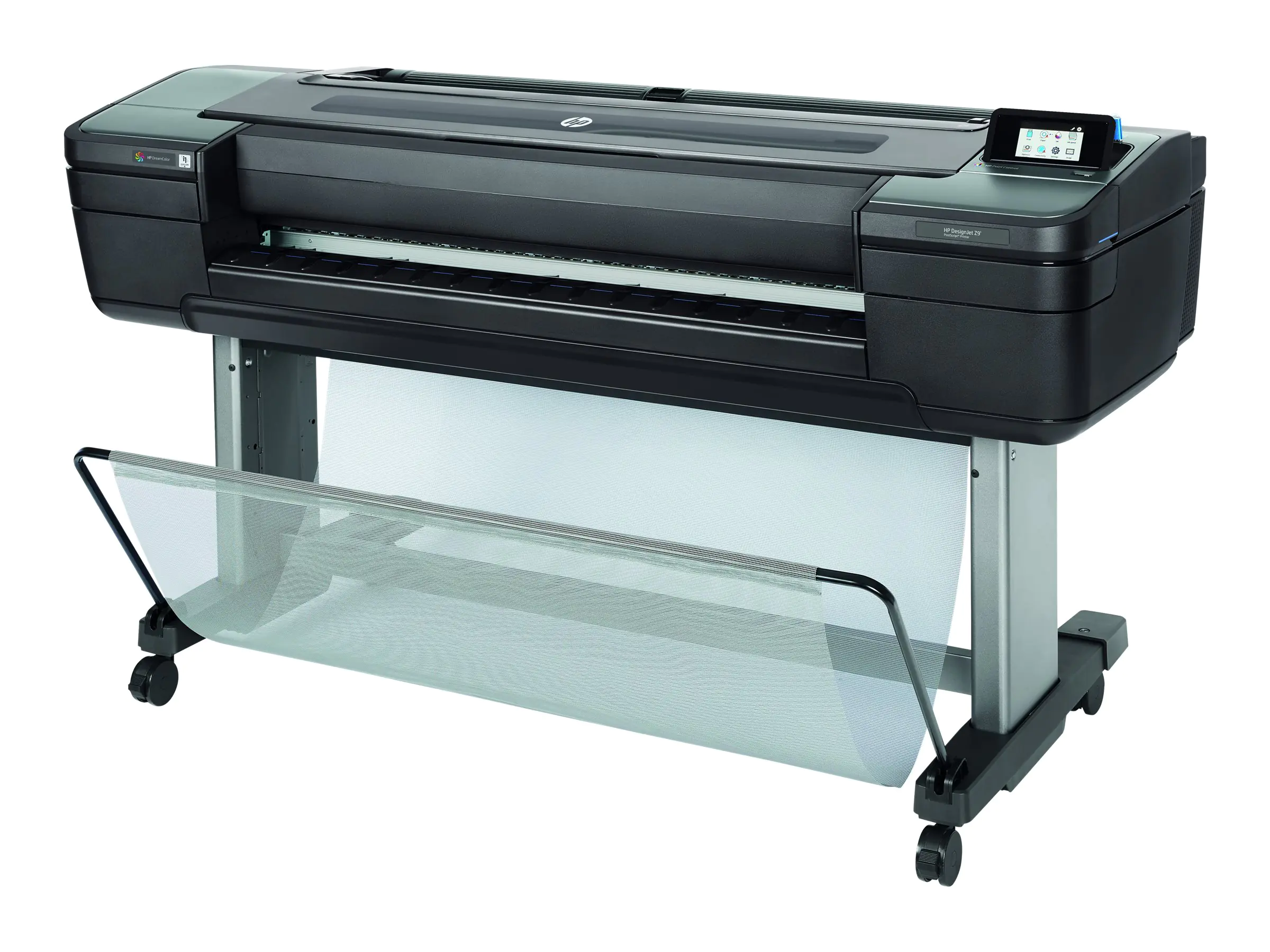 HP DesignJet Z9+dr PostScript - 1118 mm (44") Großformatdrucker - Farbe - Tintenstrahl - Rolle (111,8 cm) - 2400 x 1200 dpi - bis zu 73.9 m²/Stunde (einfarbig)/ bis zu 73.9 m²/Stunde (Farbe) - Kapazität: 2 Rollen - Gigabit LAN, USB-Host - cutter