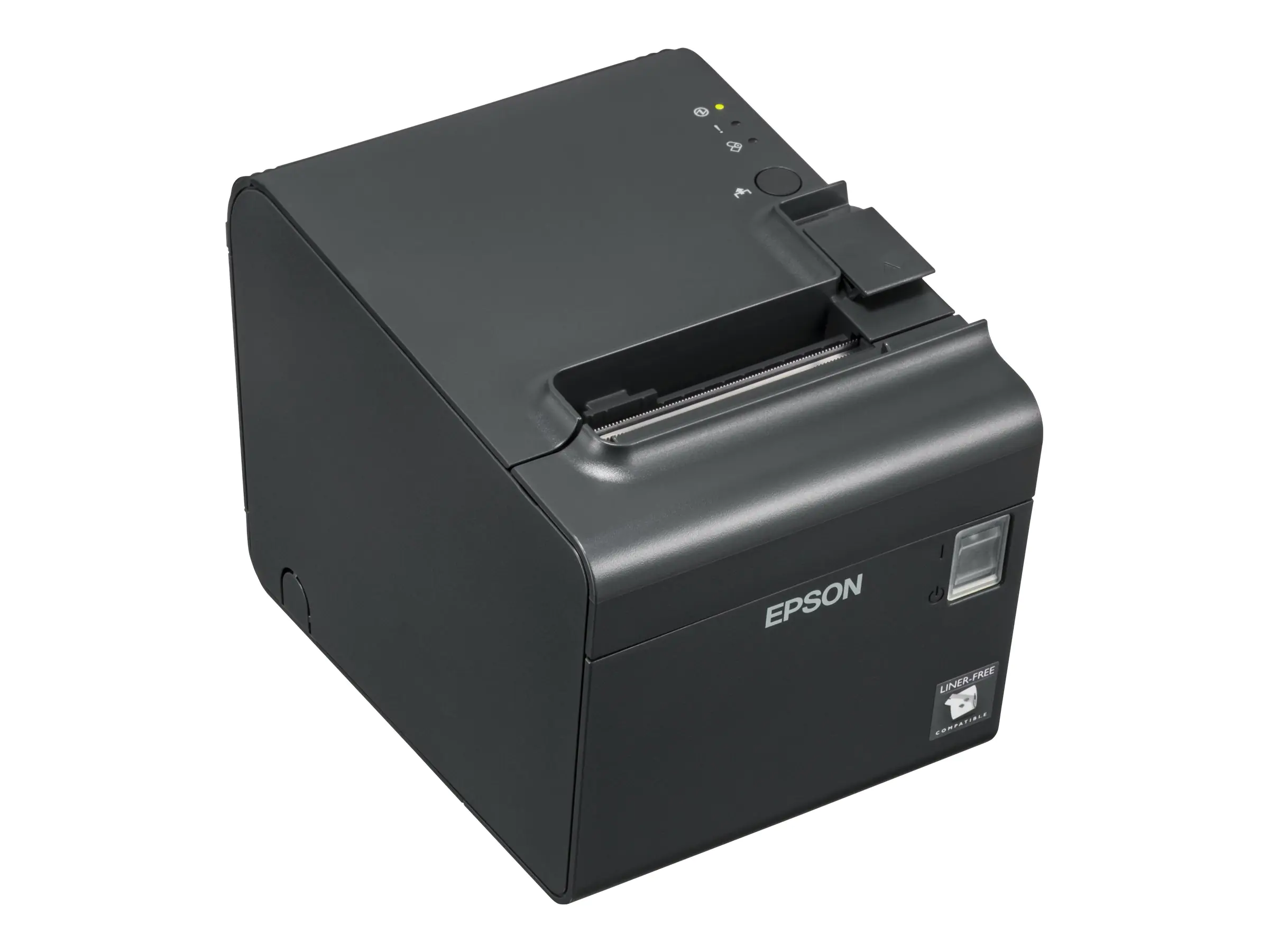 Epson TM L90LF - Belegdrucker - Thermozeile - Rolle (7,95 cm) - 203 x 203 dpi - bis zu 170 mm/Sek. - USB 2.0, seriell - Cutter - Teilschnittschneider - Dunkelgrau