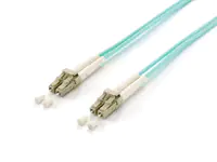 Equip LWL Patchkabel LC->LC 30.00m Multimode Duplex OM3 turq Polybeutel - Kabel - Strom/Netztei