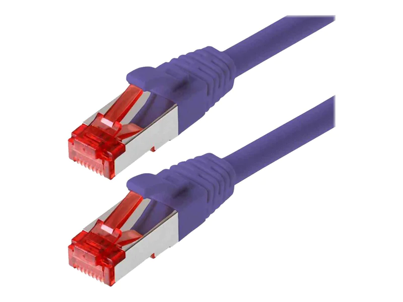 Helos - Patch-Kabel - RJ-45 (M) zu RJ-45 (M) - 5 m - SFTP, PiMF - CAT 6 - halogenfrei - violett Helos - Patch-Kabel - RJ-45 (M) zu RJ-45 (M) - 5 m - SFTP, PiMF - CAT 6 - halogenfrei - violett