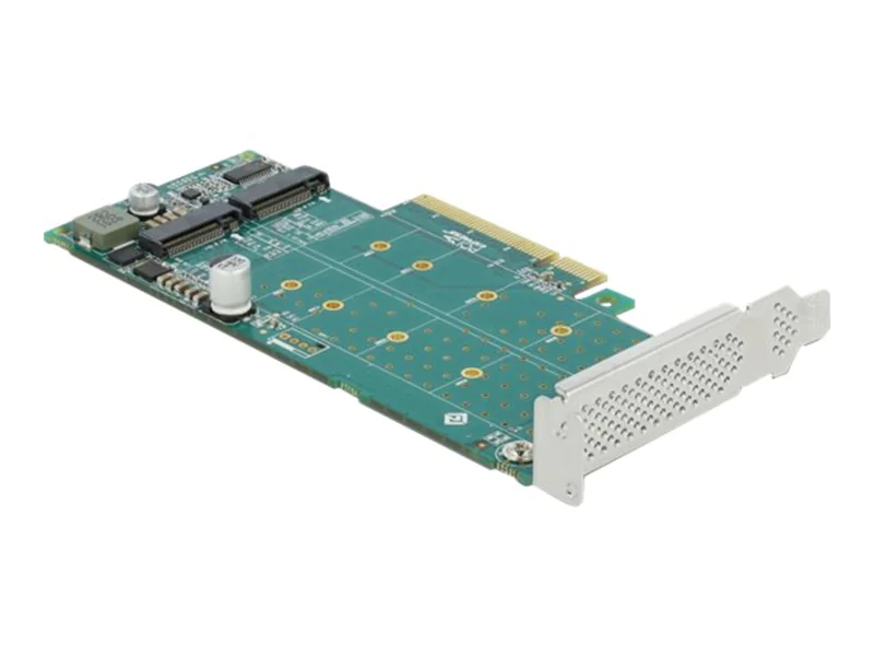 Delock PCI Express x8 Card to 2 x internal NVMe M.2 Key M - Bifurcation - Speicher-Controller - M.2 - M.2 NVMe Card - Low-Profile - PCIe 4.0 x8 Delock PCI Express x8 Card to 2 x internal NVMe M.2 Key M - Bifurcation - Speicher-Controller - M.2 - M.2 NVMe Card - Low-Profile - PCIe 4.0 x8