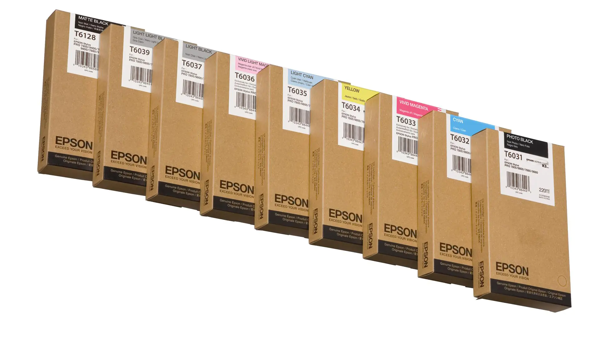 Epson Tinte C13T603900 T6039 Hell Hell Schwarz 220 ml 1 Stück Epson Tinte C13T603900 T6039 Hell Hell Schwarz 220 ml 1 Stück
