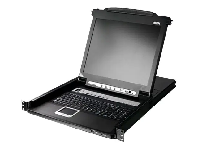 ATEN Slideaway CL5708M - KVM-Konsole mit KVM-Switch - 8 Anschlüsse - PS/2, USB - Englisch -