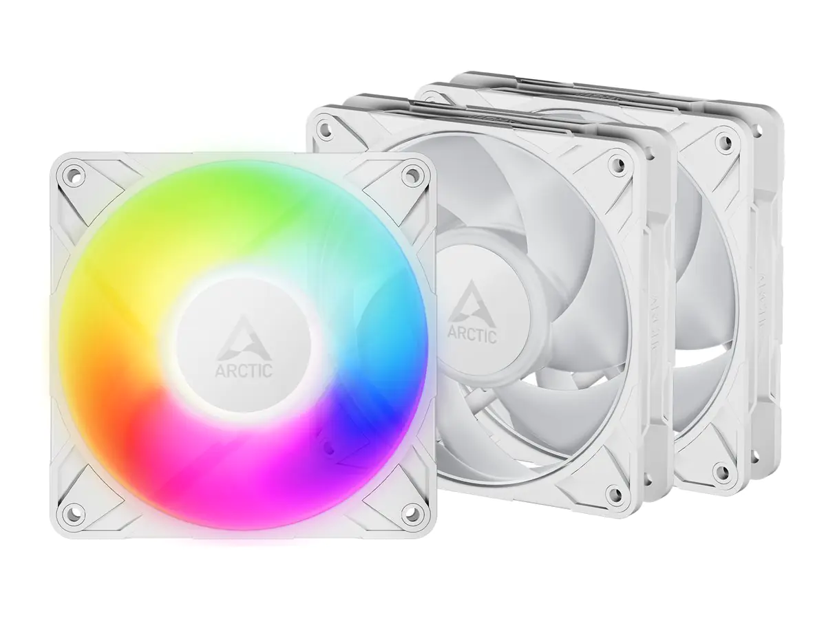 Arctic Case ACC P12 Pro A-RGB PWM White 3 pcs - Gehäuse-Lüfter