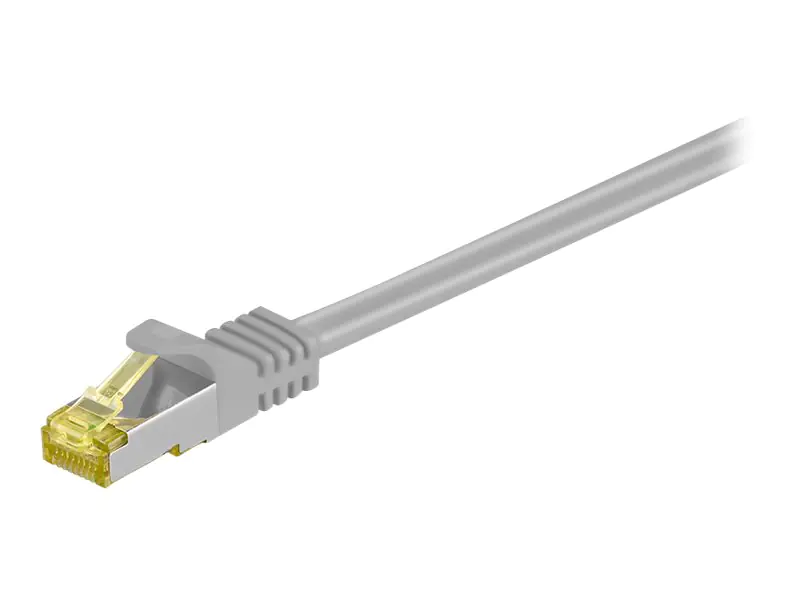 goobay - Patch-Kabel - RJ-45 (M) zu RJ-45 (M) - 7.5 m - SFTP, PiMF - CAT 7 - halogenfrei, geformt - Grau