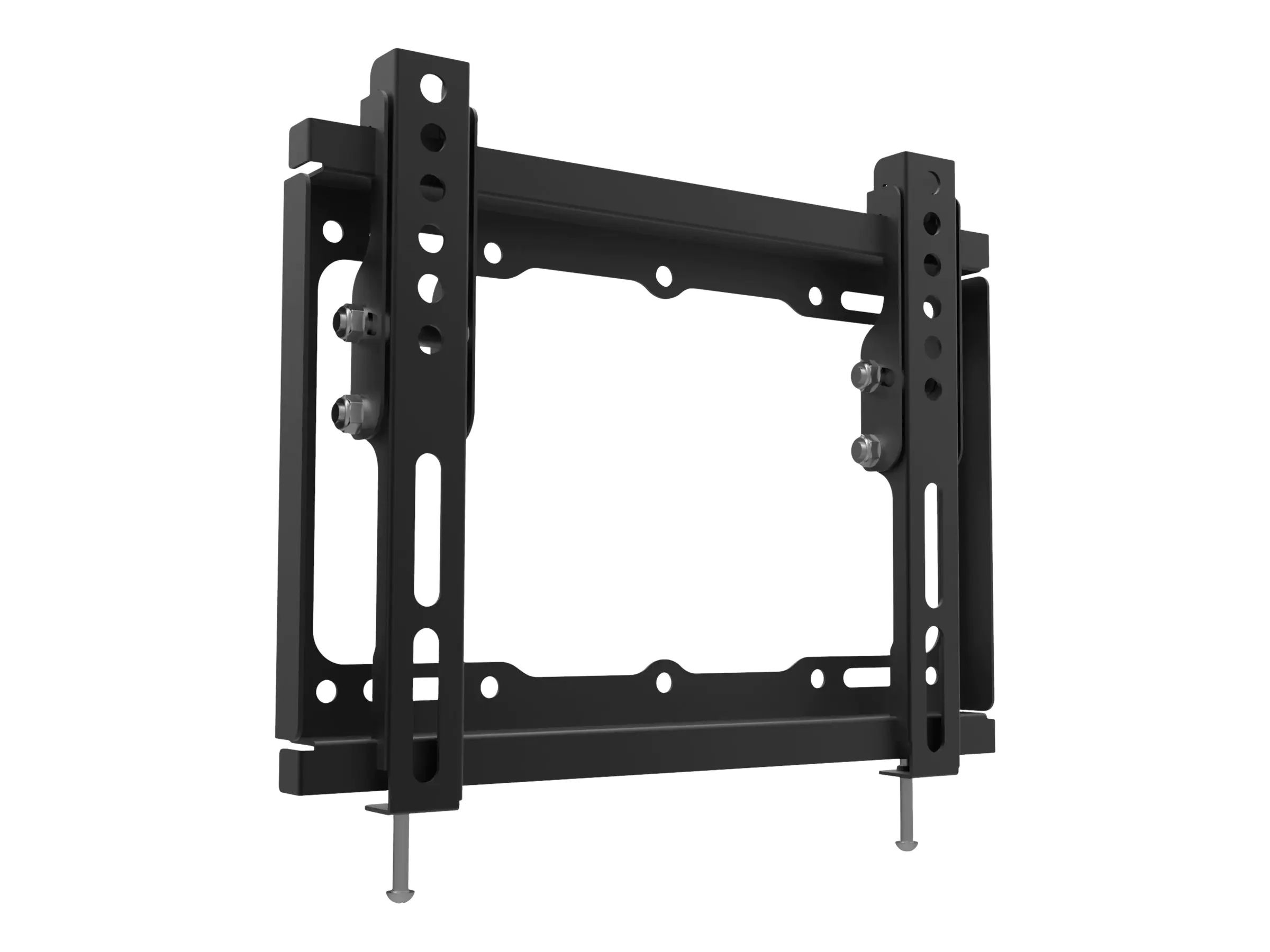 equip - Befestigungskit (Montageklammer, Slide-in-Platte) - für LCD-Display - Kunststoff, stainless steel - Schwarz - Bildschirmgröße: 58,4-109 cm (23"-43") - Wandmontage