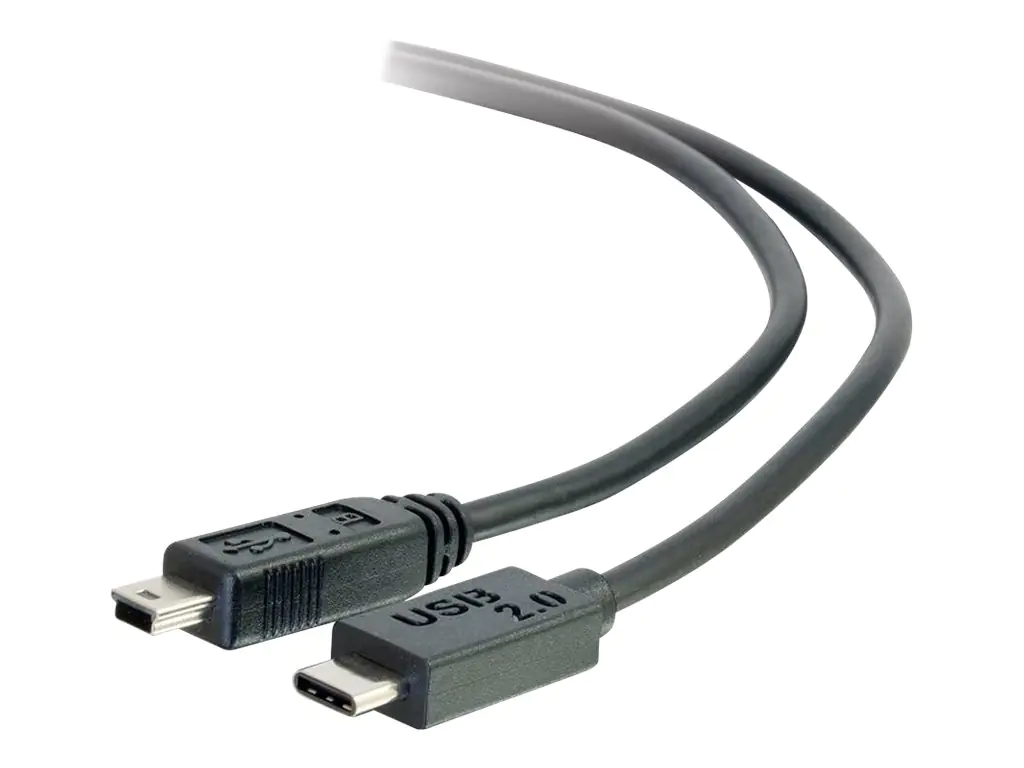 C2G 4m USB 2.0 USB Type C to USB Mini B Cable M/M - USB C Cable Black - USB-Kabel - Mini-USB, Typ B