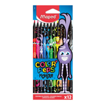 Maped Buntstift Color Peps Black Monster 862612 sort. 12St. Maped Buntstift Color Peps Black Monster 862612 sort. 12St.