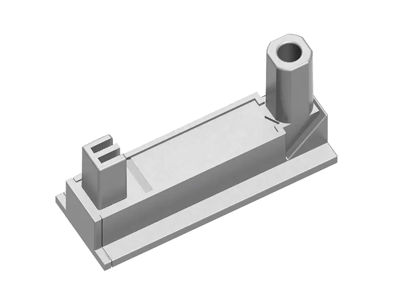 Bachmann - Stromleisten-Befestigungsschelle - weiß, RAL 9010 (Packung mit 2)