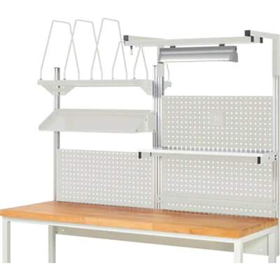 RAU Werkzeugwand Komplettset 06 2.000 x 1.130 x 350 mm (B x H x T) Stahl, pulverbeschichtet lichtgrau