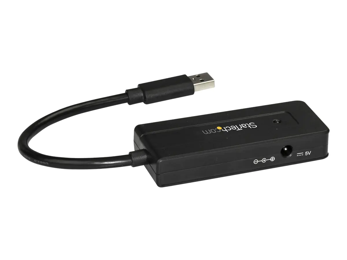 StarTech USB 3.0 Hub 4 Port - mit Ladeanschluss - inkl. Netzteil - USB Port Erweiterung - USB Splitter - Hub - 4 x SuperSpeed USB 3.0 - Desktop - für P/N: USB312SAT3CB, USB315CB2M, USBLT1MWS, USBLT2MBR, USBLT30CMW, USBLTM1MBK, USBLTM1MWH