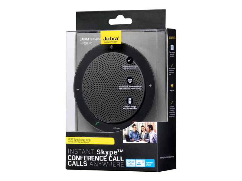 Jabra SPEAK 410 MS - VoIP-Freisprechtelefon für Tisch - kabelgebunden - USB - Zertifiziert für Skype für Unternehmen Jabra SPEAK 410 MS - VoIP-Freisprechtelefon für Tisch - kabelgebunden - USB - Zertifiziert für Skype für Unternehmen