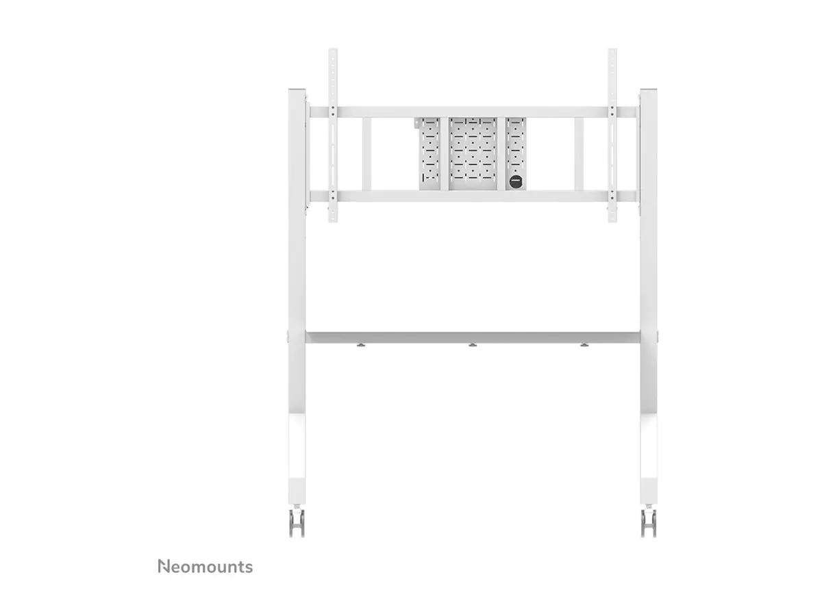 Neomounts FL50-575WH1 - Wagen - robust - für Displayständer - Bodenständer - verriegelbar - Stahl - weiß - Bildschirmgröße: 178.1-301.4 cm (65"-110")