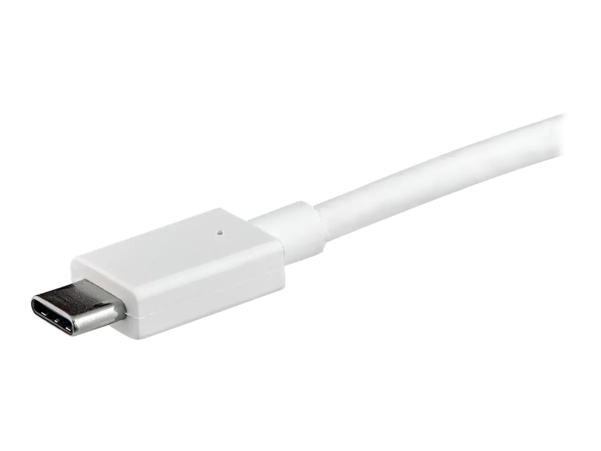 StarTech 1m USB C auf DisplayPort Kabel - USB C Kabel - 4K 60Hz - Weiß - USB Typ C auf DP Kabel - CDP2DPMM1MW - Externer Videoadapter - STM32F072CBU6 - USB-C - DisplayPort - weiß