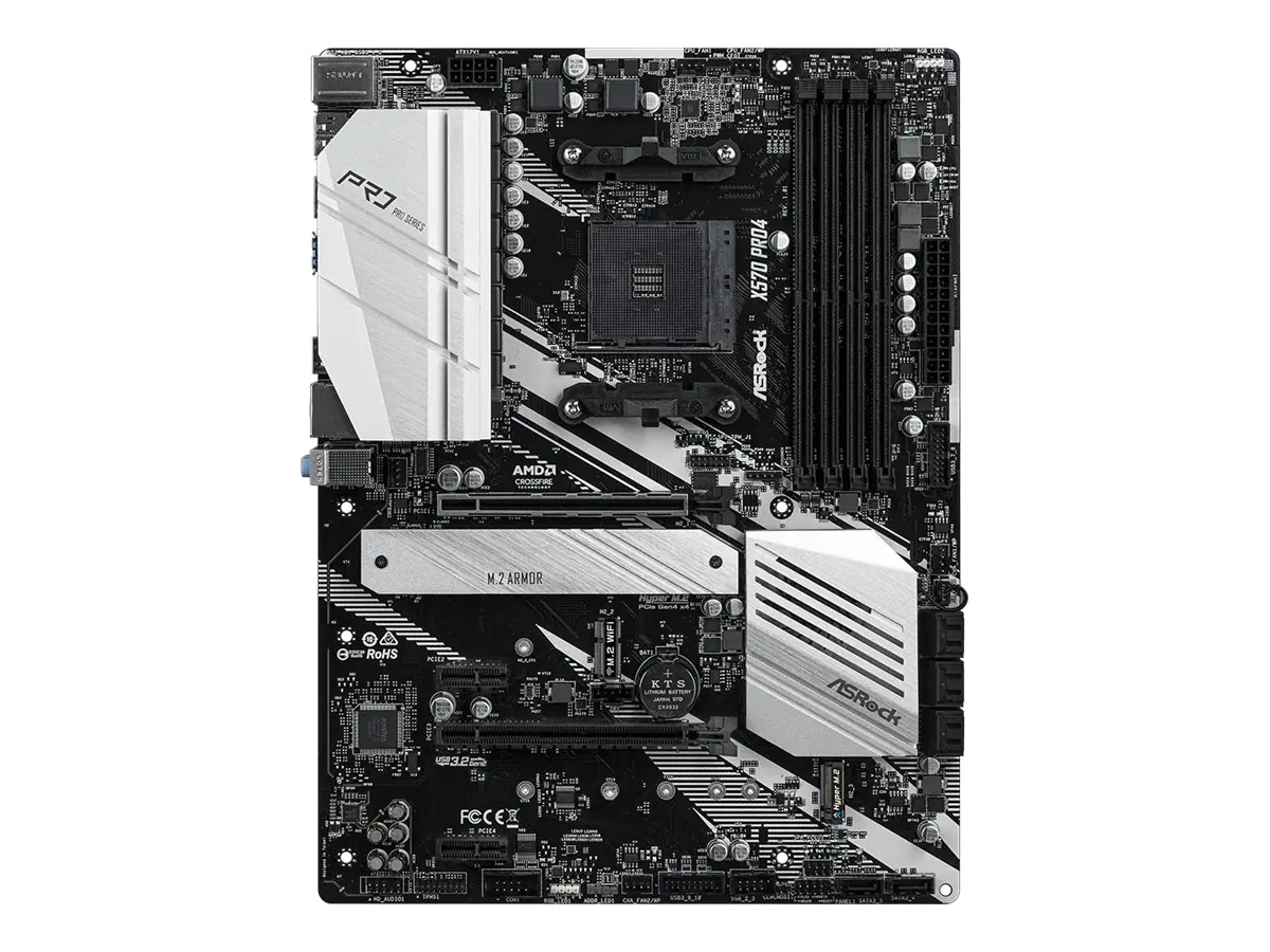 ASRock X570 Pro4 - Motherboard - ATX - Socket AM4 AMD X570 - 90-MXBAT0-A0UAYZ