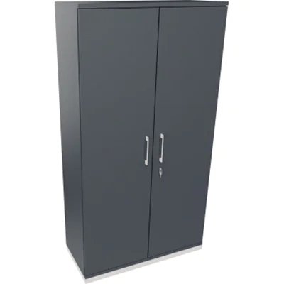 Flügeltürenschrank 5OH B1000xT442xH1869 ws/Lavagrau