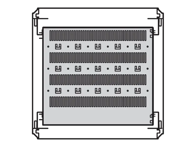 SCHROFF Rack - Regal - RAL 7035 - 1U - 48.3 cm (19")
