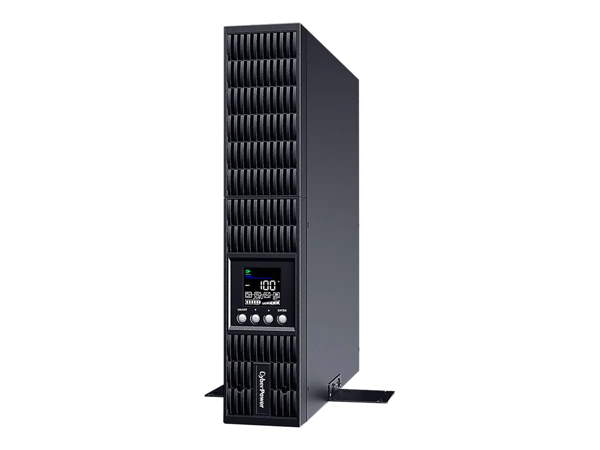 CyberPower Smart App Online S OLS1500ERT2UA - USV (in Rack montierbar/extern) - Wechselstrom 230 V - 1350 Watt - 1500 VA - 1-phasig - 7 Ah - RS-232, USB - Ausgangsanschlüsse: 8 - 2U - Schwarz